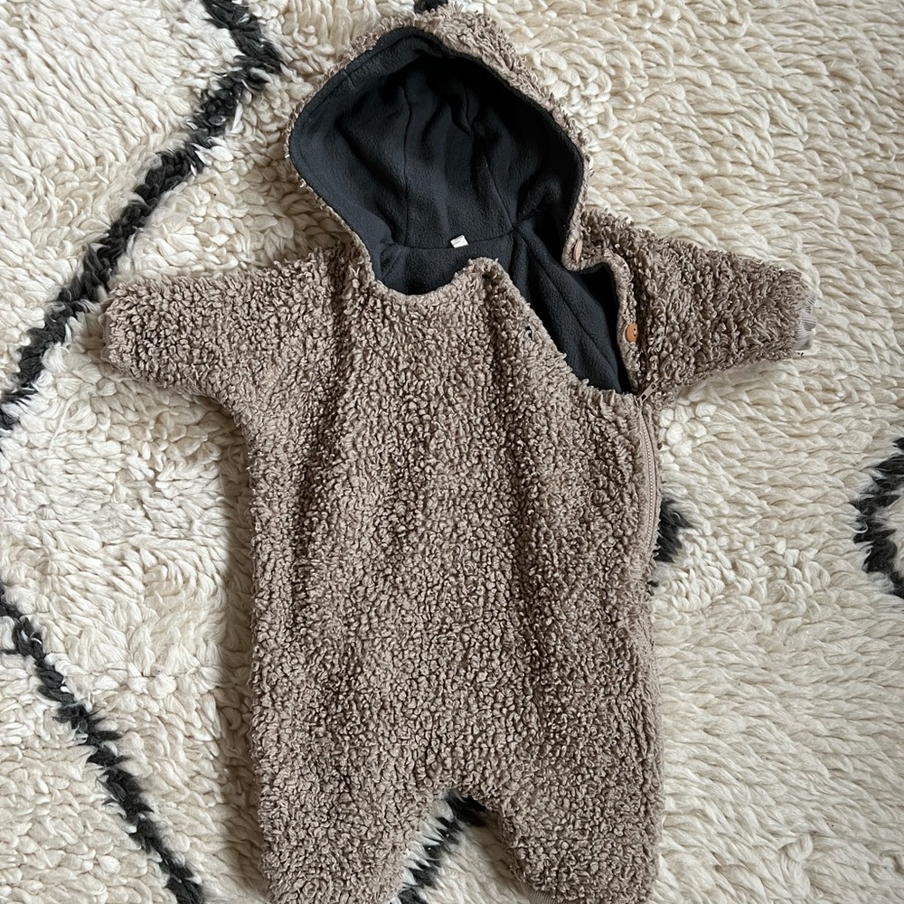 Organic Zoo teddy fleece coverall